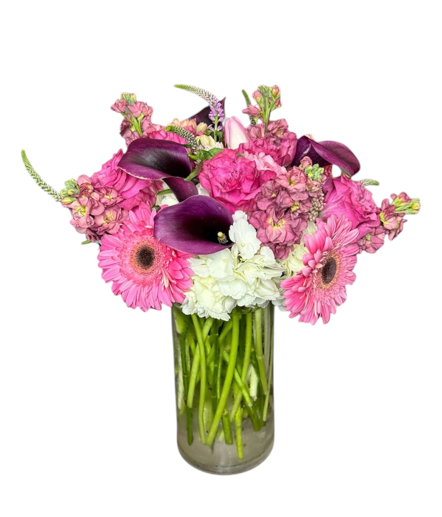 Love and Grace: Beautiful Pink Roses & Hydrangeas for Loved Ones